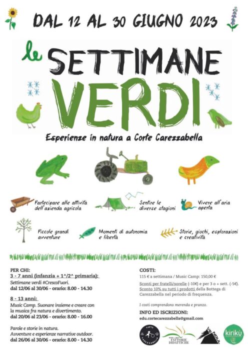 SETTIMANE VERDI
dal 12 al 30 giugno 23